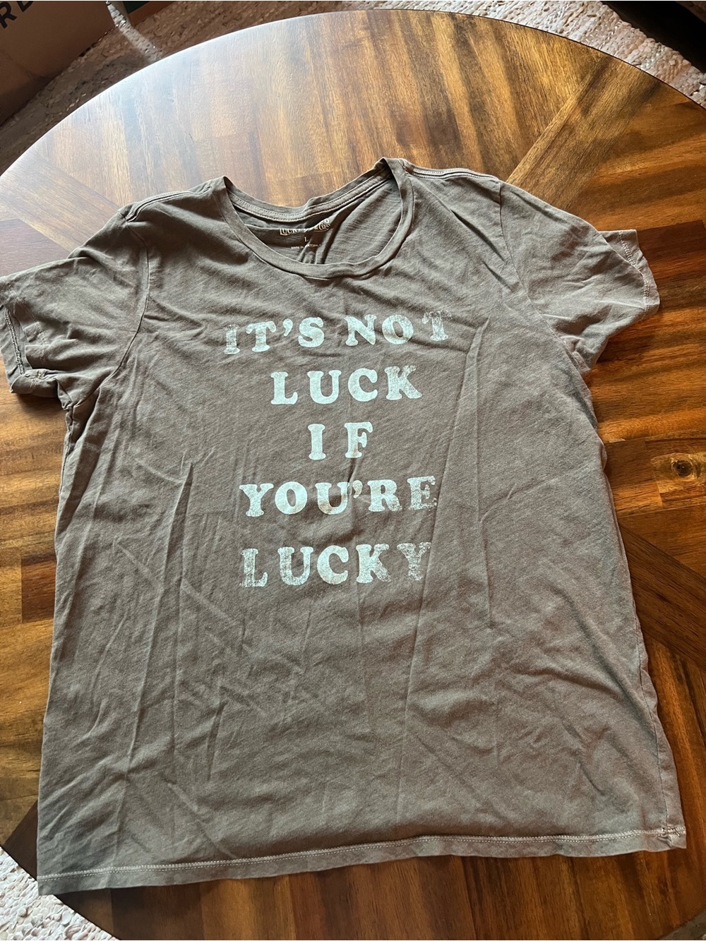 Lucky Brand Olive Green Women’s Tee Size Large